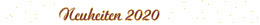 Neuheiten 2020
